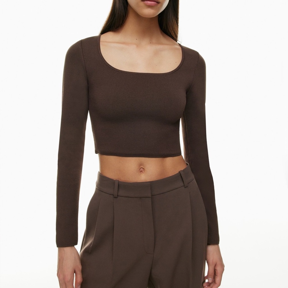 Aritizia Babaton Sculpt Knit Prominence Long Sleeve